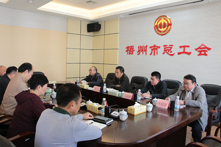 自治區總工會調研組到梧州調研(圖文)