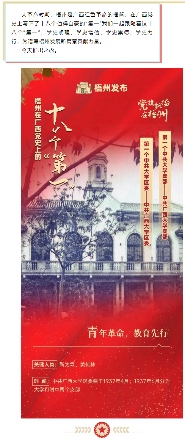 梧州18個“第一”之⑨丨廣西第一個中共大學區委、第一個中共大學支部.png