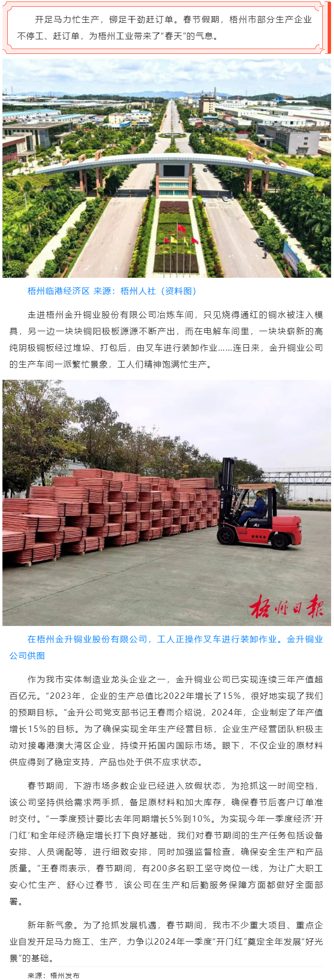 生產線上不停工　力爭新春“開門紅”丨梧州市不少重大項目重點企業春節假期開足馬力施工生產.png