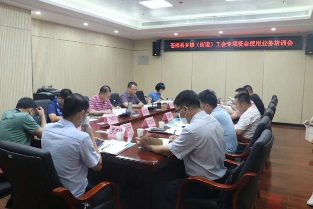 蒼梧縣總工會召開工會干部業務培訓會