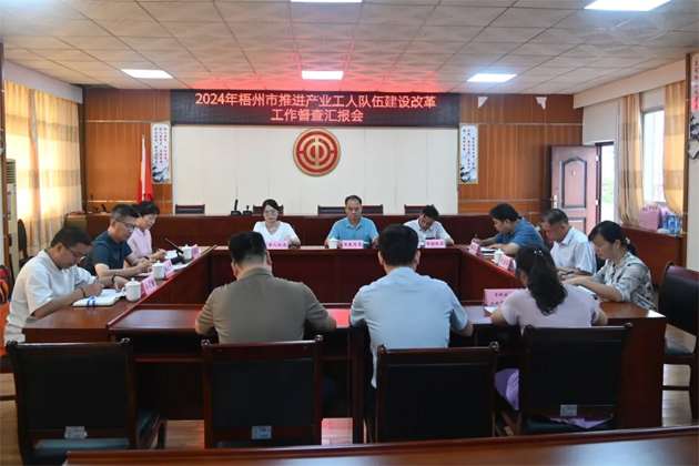 以“督”提質 以“查”促改丨梧州市多部門聯合開展產業工人隊伍建設改革督查工作