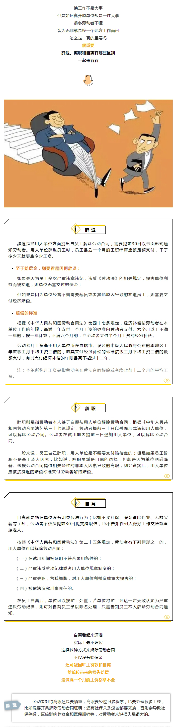 說走咱就走？辭職、辭退和自離，工資結算標準大不同！不知道就虧大了→.jpg